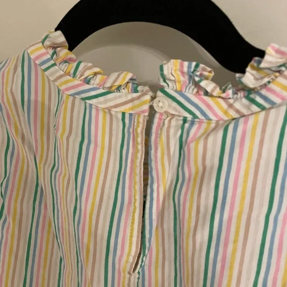 JCrew Striped Ruffled Top - Picture 4 of 4